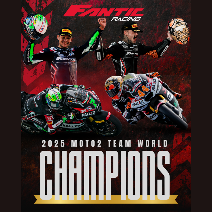 Fantic Racing crowned 2025 Moto2 Team World Champion